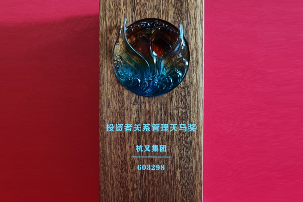 喜報！杭叉集團榮獲第十六屆中國上市公司投資者關(guān)系管理天馬獎